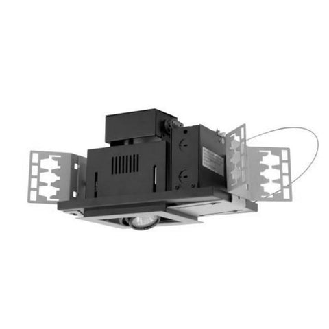 Jesco Low Voltage Adjustable Halogen 3 Inch Recessed Lighting New Construction Kit MR16 MG-16-50-1-E-SB