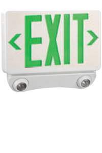 Exit Light Combo Green Decorative - Full LED