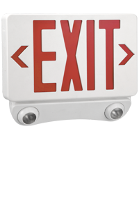 Exit Light Combo Red Decorative - Full LED